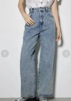 rienda ハートスタッズ デニムパンツのサムネイル