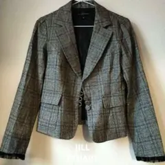 ジルスチュアート　チェック柄 テーラードジャケット
