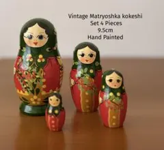 Vintage Matryoshkaヴィンテージ マトリョーシカこけし9.5cm