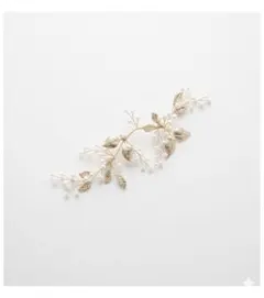 【豪華✨】ウェディング ヘッドドレス 髪飾り ゴールド パール 結婚式 卒業式