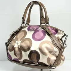 COACH オプアート ワンショルダーバッグ マディソン マルチカラー14420 