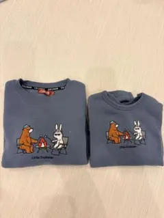 Coleman トレーナー ロンパース お揃い 120 80 グレー