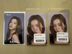 TWICE サナ、FC限定クリアカード、オリジナルステッカー
