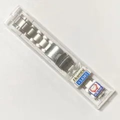 18 Bambi 腕時計用 金属ベルト 替ベルト シルバー 凹型対応