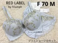 F70 M トリンプ レッドレーベルRED LABEL ブラジャーとショーツ