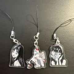 富江 伊藤潤二アクリルキーホルダー キャラクター 3点セット