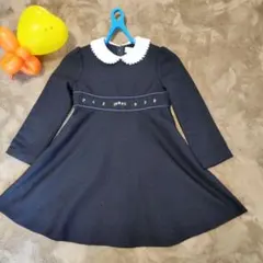 Petit Fleur ワンピース 110 ネイビー入園式★結婚式★お祝い
