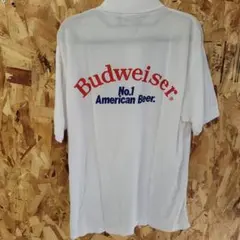 90s 新品同様　Budweiser ポロシャツ ホワイトXL相当