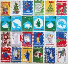 オランダのかわいいクリスマス切手　72枚