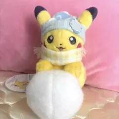 ポケモンセンター ピカチュウとゆきあそび ぬいぐるみ ゆきだるま