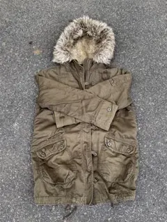 モッズコートファー カーキー Y2K 平成ギャル 付属品付き