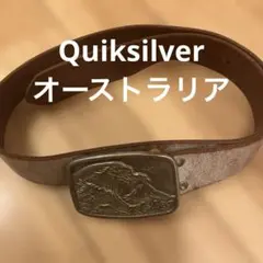 Quiksilver 波デザイン レザーベルト　オーストラリア製