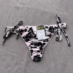 Mサイズ/ピンク/ハイビスカス柄/脇紐/Tバックショーツ/9027S/フォレスト