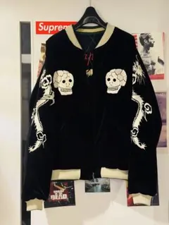 テーラー東洋　別珍　ドクロ柄