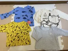 西松屋、トップバリュー他、長袖Tシャツ 4枚 まとめ売りセット 80cm サイズ