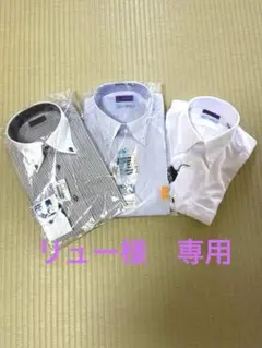 【新品Mサイズ】P .S .FA ノーアイロンワイシャツ　3着（半袖、長袖）