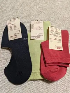 無印良品カラフルショートソックスセット 3足