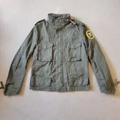 【H&M 】エイチアンドエム ミニタリージャケット　オリーブ　メンズ