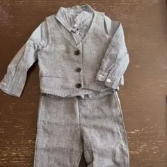 グレーのセレモニースーツ　3点セット80cm