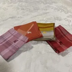 Burberry ハンカチ　チェック　ストライプ　4枚セット