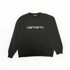 CARHARTT WIP ロゴ刺繍 スウェット M ブラック コットン