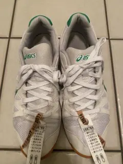 asics スポーツスニーカー ホワイト/グリーン