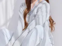 値下可‼️【配色ニットカーディガン】NICE CLAUP