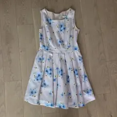 花柄ノースリーブミニワンピース