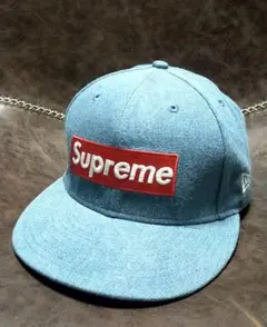 Supreme New Era 59FIFTY キャップ ライトブルー - メルカリ
