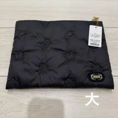 新品未使用　FEILER フェイラーハイジ柄　ブラック　ナイロンポーチ 大サイズ