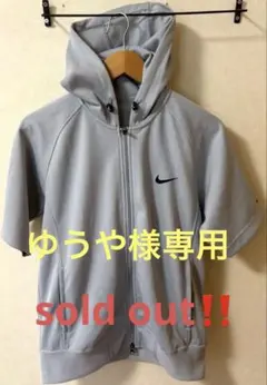 NIKEゴルフ★半袖ジップアップパーカー★M