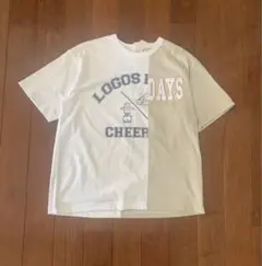 LOGOS DAYS ロゴプリント Tシャツ ホワイト