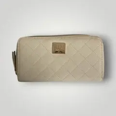 LA BAGAGERIE アイボリー キルティングレザー 長財布のサムネイル