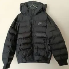 Nike フード付き ブラックダウンジャケット