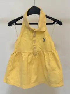 ポロラルフローレン キッズ ワンピース 100 3T ノースリーブ 黄色