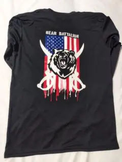 (5755)米軍放出　希少JROTC 長袖Tシャツ　１点物　美品