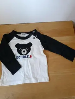 DOUBLE.B クマ刺繍 ロンT Fサイズのサムネイル