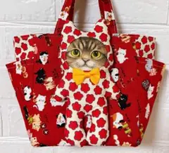 コヤンイサムチョン 赤ちゃん猫と友達 ハンドメイド トートバッグのサムネイル