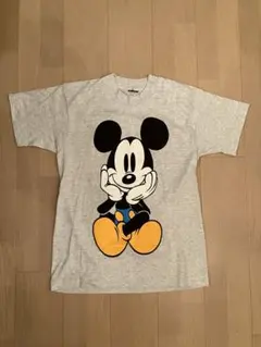 ミッキーマウス Tシャツ Mサイズ グレー　青パン