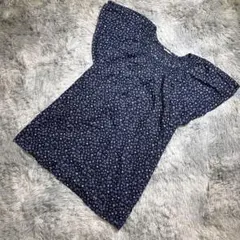 UNIQLO ユニクロ（M）半袖 ブラウス フラッタースリーブ 花柄 リバティ