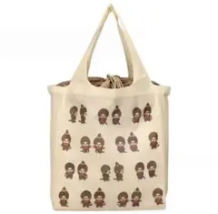 モンチッチ 底板入り エコバッグ 大容量 アイボリー