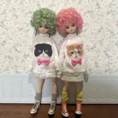 リカちゃんキャッスル　再販　人気猫トレーナーワンピ