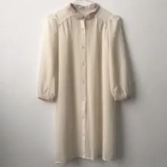 earth シャツワンピース