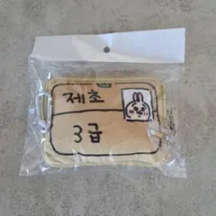 【韓国限定販売】ちいかわ うさぎ　草むしり検定　キーリング付ポーチのサムネイル