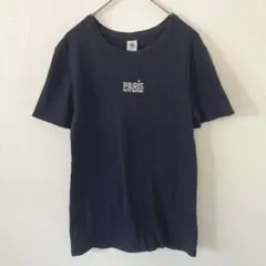 プチバトー SHIPS any Tシャツ ロゴ シンプル ネイビー　綿100%のサムネイル