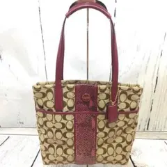 ☆COACH☆超お買い得♡美品でスマートなトートバック ♡秋らしいデザイン！！