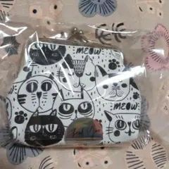 【新品未使用】ねこ がま口財布 小銭入れ ポーチ ミニ財布 猫アイテム