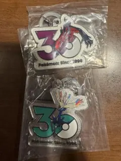 ポケモン 30周年記念 メタルキーホルダー 2種セット