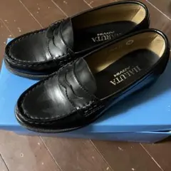 HARUTA黒ローファー　22㎝