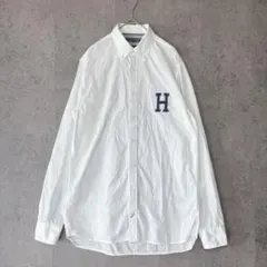 TOMMY HILFIGER トミーヒルフィガー シャツ ロゴ ホワイト S